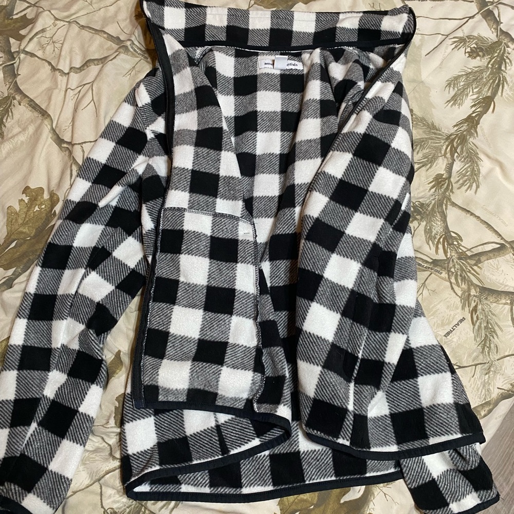 Amazon Essentials Black and White Checkered Jacket